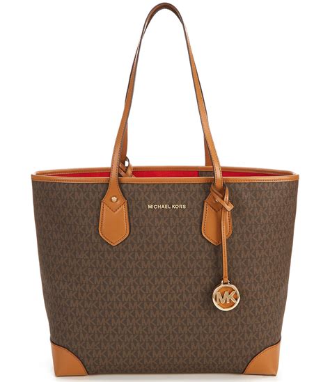 brown michael kors purse with irang strap|Michael Kors brown tote handbags.